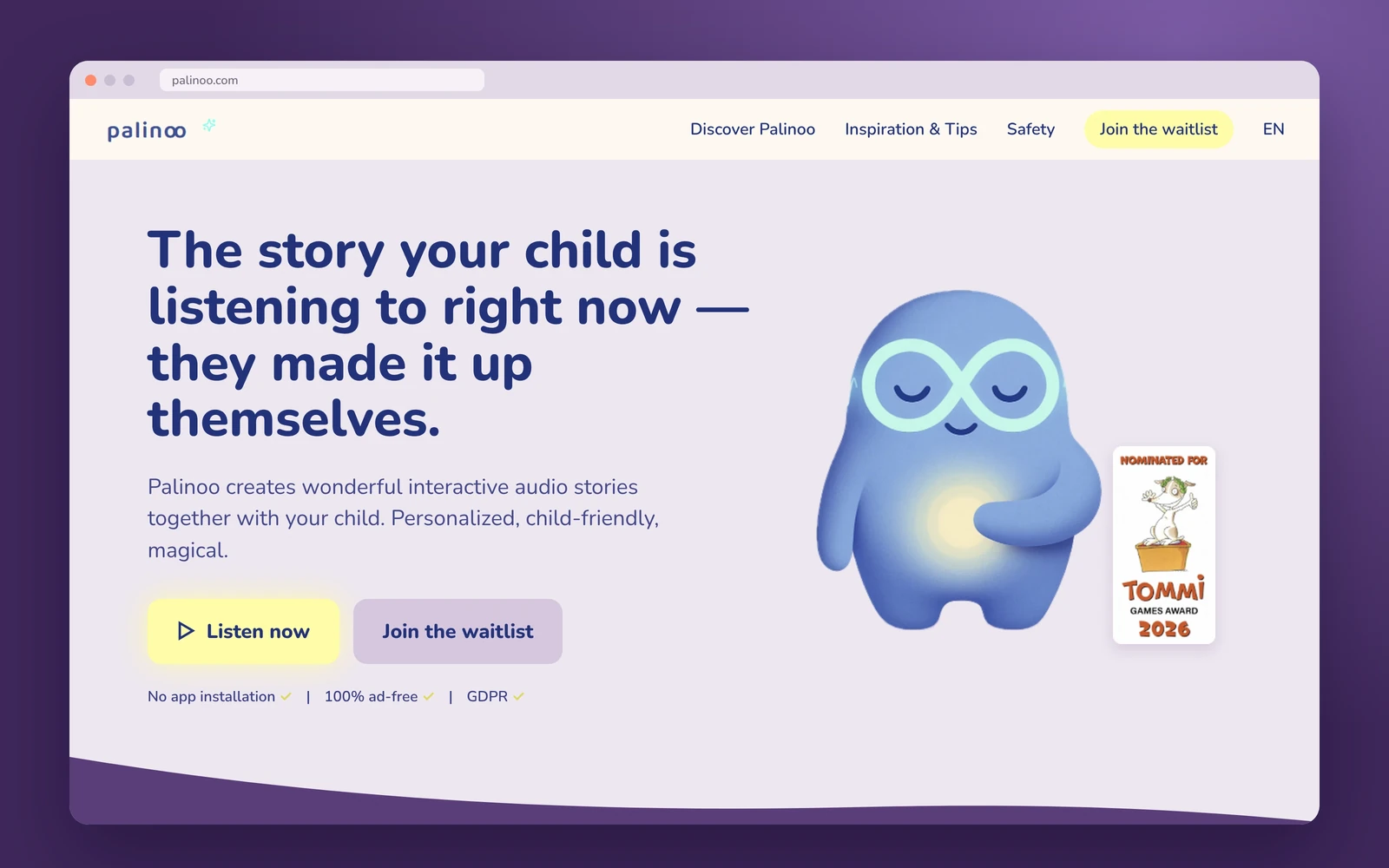 Palinoo product screenshot